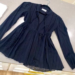 Urban outfitters S open weave/cut out blouse